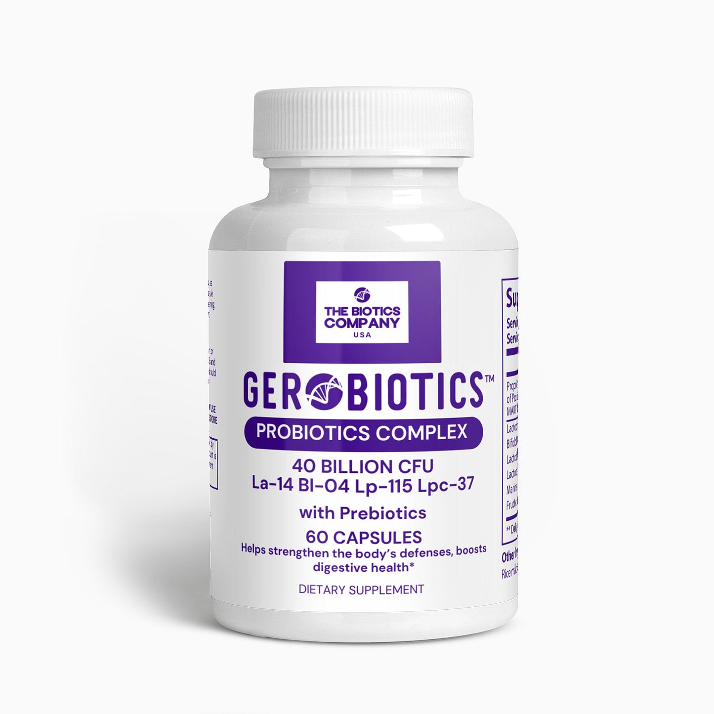 Gerobiotics™ Probiotics Complex with Prebiotics