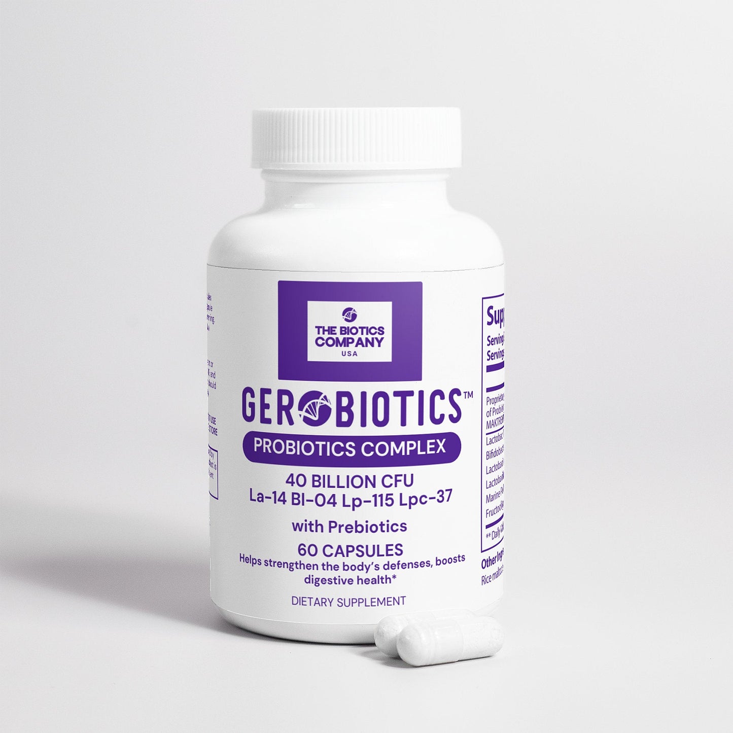 Gerobiotics™ Probiotics Complex with Prebiotics